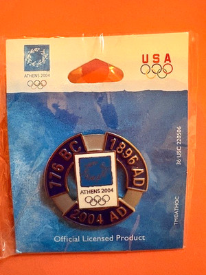 ATHENS OLYMPIC PINS 176 BC 1896 AD 2004 ADA BRIDGE PIN GREEK GAMES