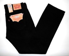 LEVI'S - Men's NEW 501 Original Fit Jeans 34"W X 34"L Black Denim 00501-0165