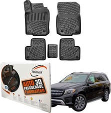 Trimak Autofu&szlig;matten kompatibel mit Mercedes GLS X166 (2012-2019) Gummimatten