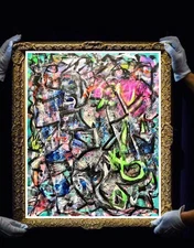 ORIGINAL ABSTRACT IMPRESSIONIST FINE ART 16x20 READY  TO HANG SIGNED PAINTING