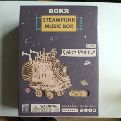 ROKR Steampunk Music Box Space Vehicle To Be Assembled AM681 NEW/SEALED - Image 1 of 4