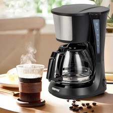 650W Filter Coffee Maker Machine Instant Anti-Drip Fast Brewing Time 750ML UK