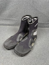 B23 NRS Paddle Water Shoes Black VaporLoft Neoprene Zip Boot Kayak Raft Size 9