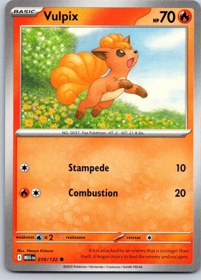 Vulpix 019/132 Me01: Mega Evolution Regular