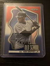 2022 Panini Prizm - Old School Ken Griffey Jr #OS-2 Red White & Blue Prizm