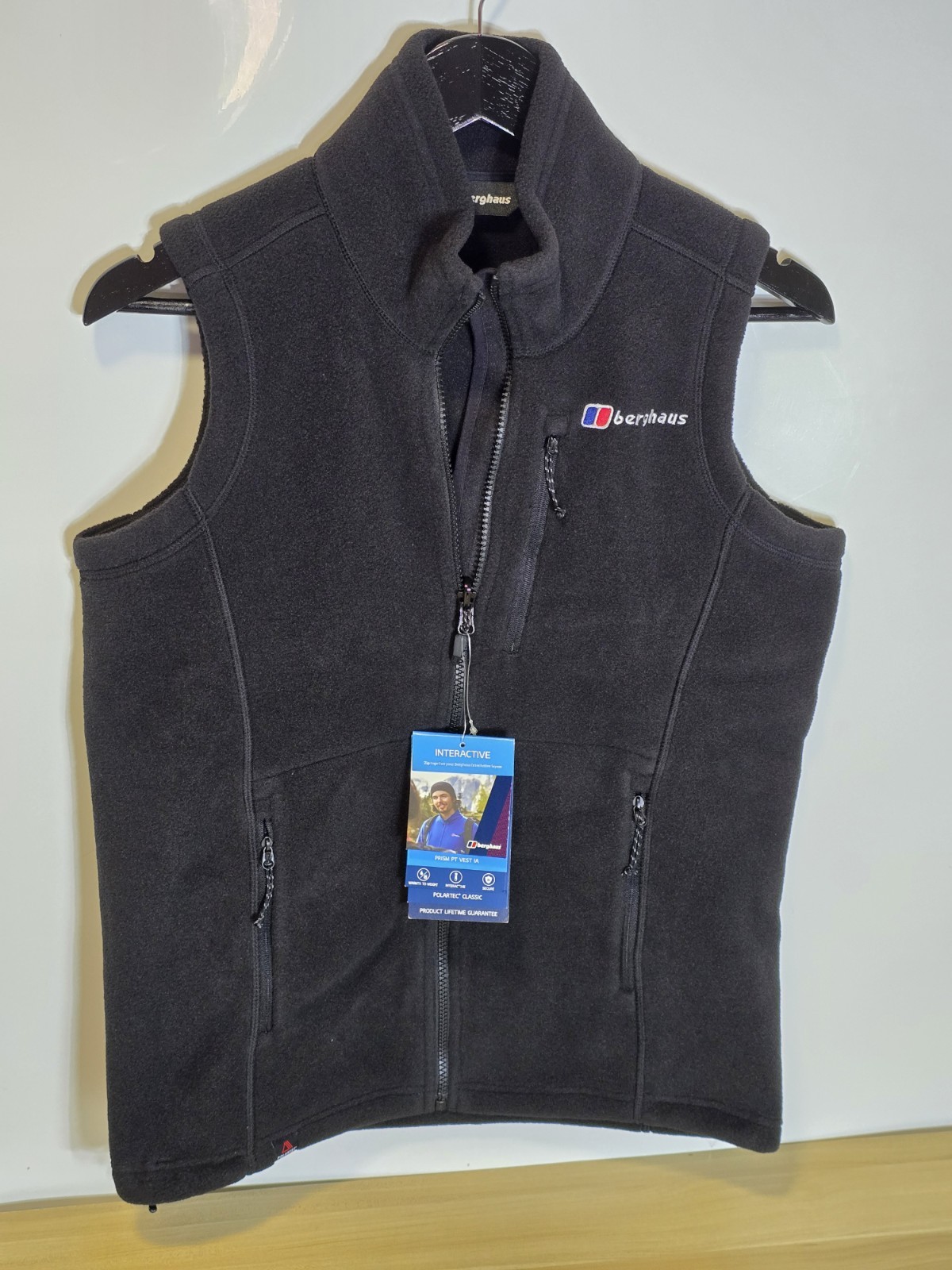 Berghaus Mens Prism Polartec InterActive Full Zip Fleece Bodywarmer Gilet Vest