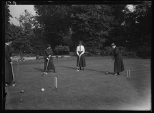 Middletown NY Croquet Game 1918 Miss Catharine Taylor Miss I F Carson