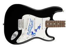 Plastic Crimewave Signed Autographed Guitar