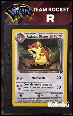Pokemon Card Rattatac Obscur 51/82 Edition 2 Team Rocket Wizards 4