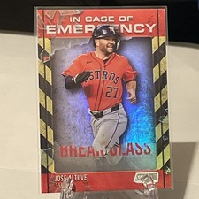 Topps 2025 Stadium Club In Case of Emergency Jose Altuve ICE-5 Houston Astros