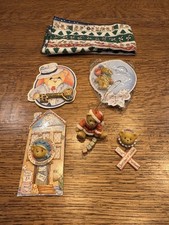 Lot of Cherished Teddies Items pins Ornament Etc
