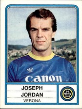 1983/84 Panini Footballers Figure # 334 Joseph Jordan Verona -