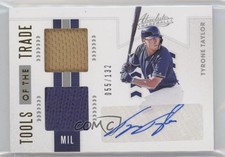 2020 Absolute Tools of the Trade 2 Swatch Signatures /132 Tyrone Taylor Auto 4z8