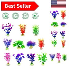 11-Piece Artificial Aquatic Plants for Aquariums Eco-Friendly Fish Tank Decor