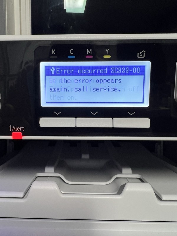 Sawgrass SG500 Sublimation Printer For Repair Or Parts.  Powers Up.  Error Code.