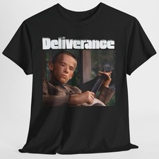 T-shirt Deliverance - Banjo Player Lonnie anni 70 Classic Camping Horror Tee - Nuova