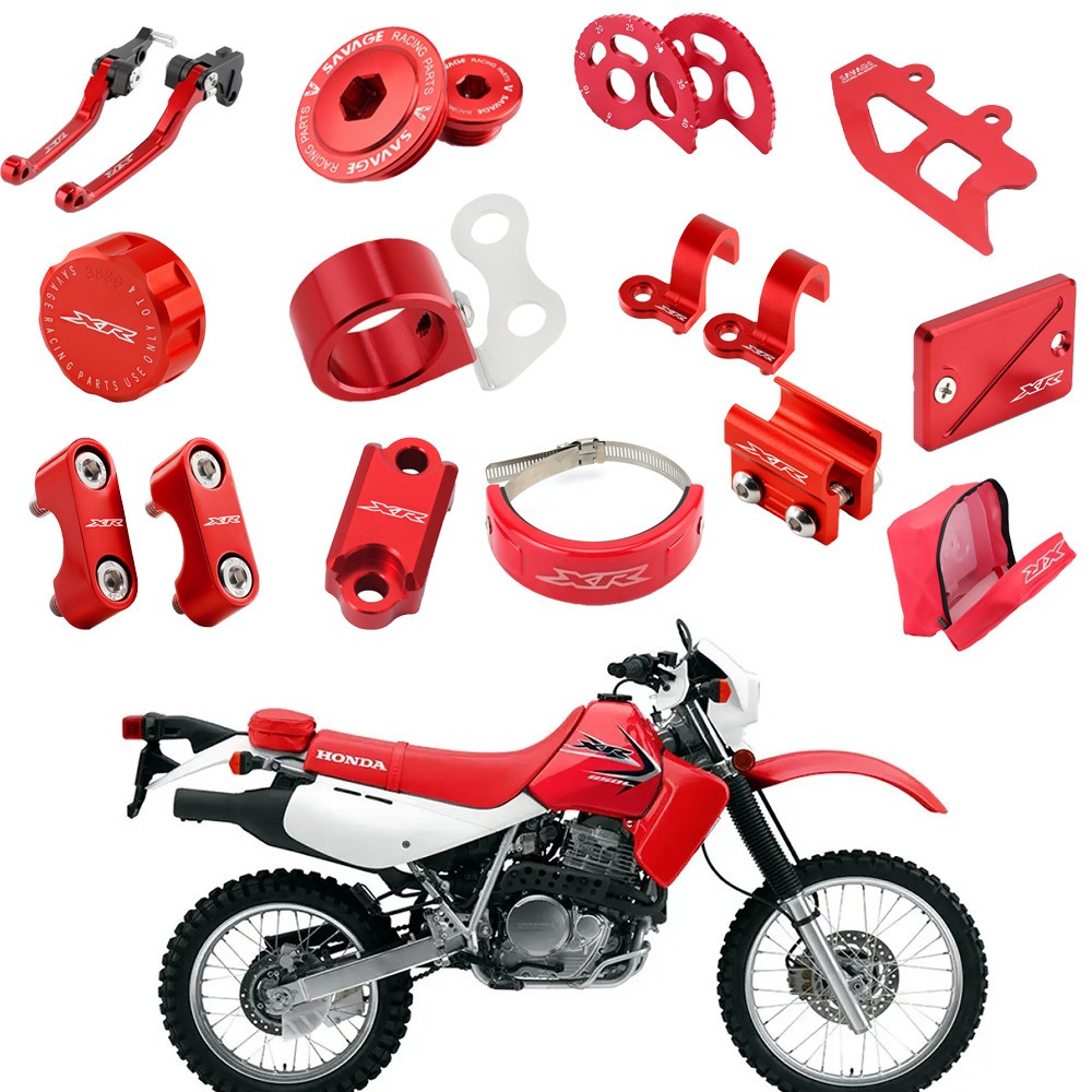 XR Red Billet Bling Fairings Body Kit for HONDA XR650L 1993-2024