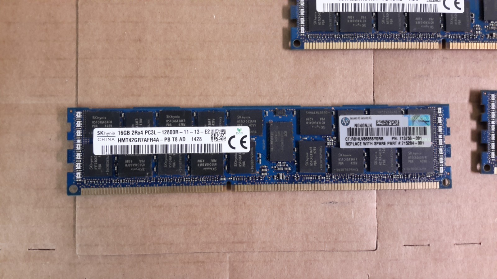 как выглядит LOT of 8 16GB SKHynix DDR3 ECC 14900 Registered Server RAM matched lot фото
