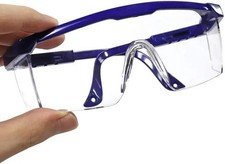 Safety Glasses Clear Anti-Fog & Anti-Scratch Eye Protection Work/Lab Goggles UK