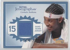 2003-04 Skybox Autographics Blue Missing Serial Number Carmelo Anthony HOF 0bi6