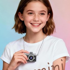 Portable Mini CCD Digital Camera Video Recorder 1.4Inch Selfie Screen Flip C9W0