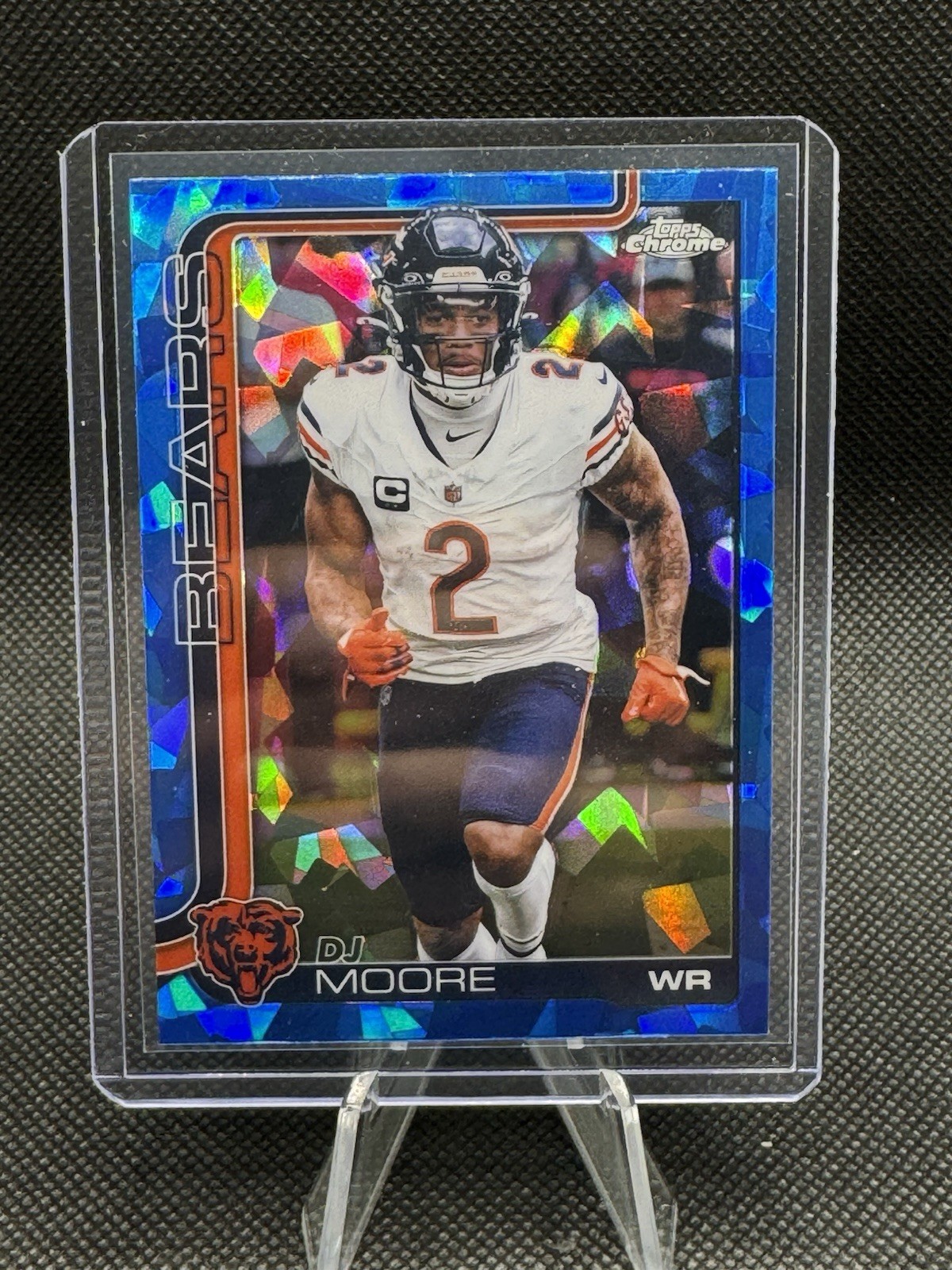 2025 Topps Chrome Sapphire DJ Moore #48 Chicago - Bears NFL