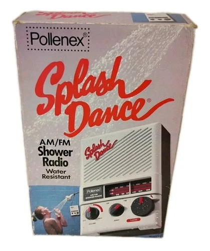 Pollenex SR-5 Splash Dance Vintage Shower Radio TV Sound AM/FM