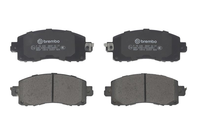 BREMBO Brake pad set SUBARU P 78 028 26296AN00A,26296AN020,26296FL000 26296FL030,26296FL031,26296FL032,26296FL040,26296FL05A,26296FL070,26296FN000 - Image 29