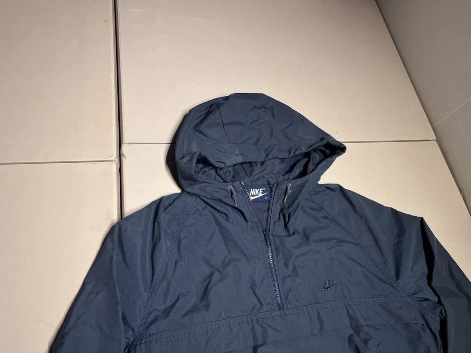 Chaqueta Nike Hombre’s Mediana Azul Pullover Pista Hecha en EE. UU. Rara OG De Colección 80’s Etiqueta Azul Foto 2 de 4