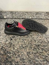 Women's Size 7 Alexander McQueen Black and Pink Oversize Sneakers SPB-JB 352953