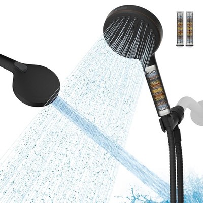 Hibbent Filtered Shower Head with Handheld, High Pressure 10 Spray Showerhead...