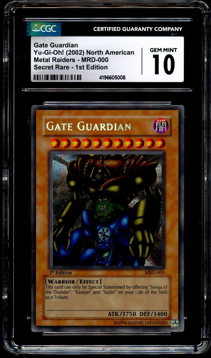 CGC 10 GEM MINT Gate Guardian MRD-000 1ST EDITION SECRET RARE