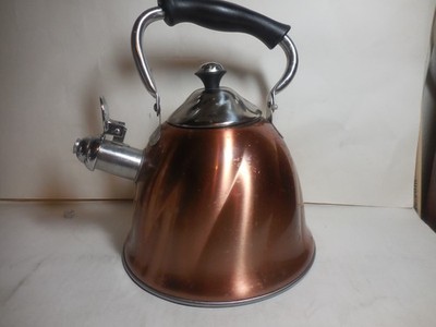 copper Stainless Steel 2.5l whistling Tea Kettle, Tea Pots for stovetop food