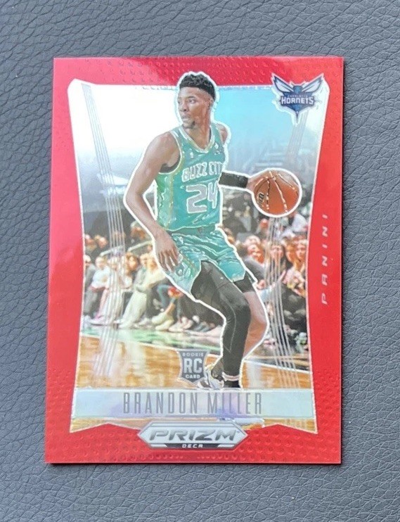 2023-24 Panini Prizm Deca RC Rookie Red #d /199 Brandon Miller