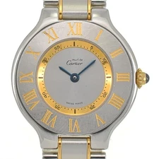 CARTIER Must21 Vantian SM W10073R6 Silver Dial Quartz Ladies Watch E#142233