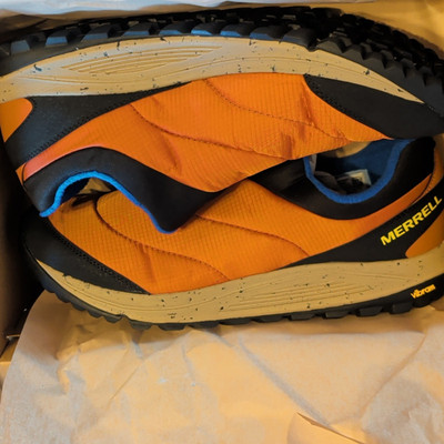 Merrell Nova Sneaker Moc Slip-On Low Top Orange/Black Rubber Outsole J066957