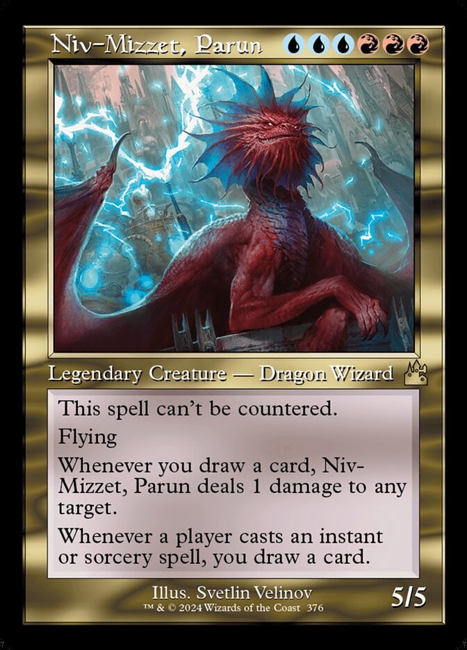 Niv-Mizzet, Parun (Retro Frame) [Ravnica Remastered] #376 NM MTG