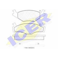 Icer BremsbeläGe Vorne FüR VW Passat Variant Golf III Seat Ibiza II Cordoba
