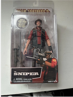 TF2 Sniper Action Figure NECA 7'' Valve Collectible Sealed In Box