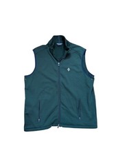 Polo Sport Ralph Lauren Fleece Vest Mens XL Green Vtg Golf Tech Full Zip USA