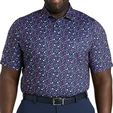 Mens Plus Size Callaway Golf Polo Shirt Golf Print Short Sleeve Mens Casual 4XL