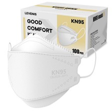KN95 Masks 100 Pack, Breathable Comfortable and Disposable KN95 , White