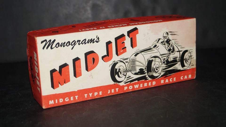 Vintage 1948 MidJet Midget Type Jet Powered Race Car Kit by Monogram USA - NIB!! - Image 2 of 4