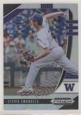 2020 Panini Prizm Draft Picks Silver Prizm Stevie Emanuels #PDP157 0o6v