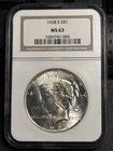 1928 S Peace Silver Dollar NGC MS-63 BLAST WHITE