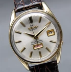 Vintage [Near MINT] SEIKO Seikomatic 6218-8970 Weekdater 37mm Gold AT Men Watch