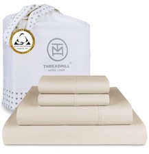 Threadmill Egyptian Cotton Queen Sheet Set 100 Certified Egyptian Cotton Bed