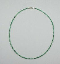 Kette Halskette PRASEM Afrika Jade Kugeln ca 42,5 - 43 cm 925er Silber