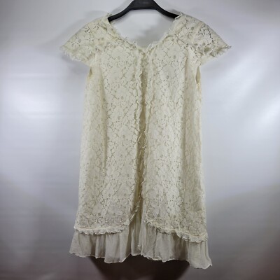 white christmas dresses PinkBlush Cream Lace Mesh Overlay Maternity Maxi Dress main image 1