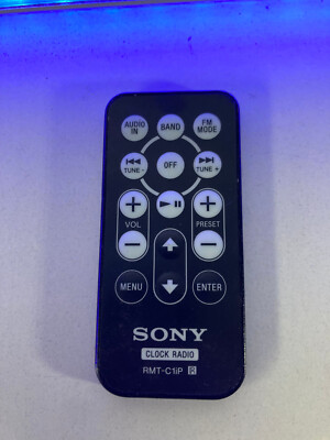 Original Sony iPod Lautsprecher Dock Radiowecker Fernbedienung RMT-C1iP für ICFC1iPMK2